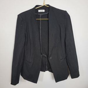 4 Calvin Klein Black Single Button Blazer